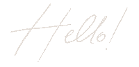 Lines Hello Sticker