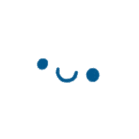 leahstray smile kawaii blue wink Sticker