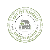 World Elephant Day Golf Sticker by HERD Elephant Orphanage