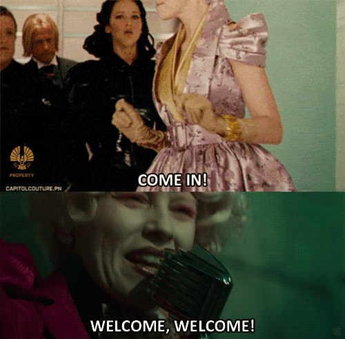 the hunger games hello GIF