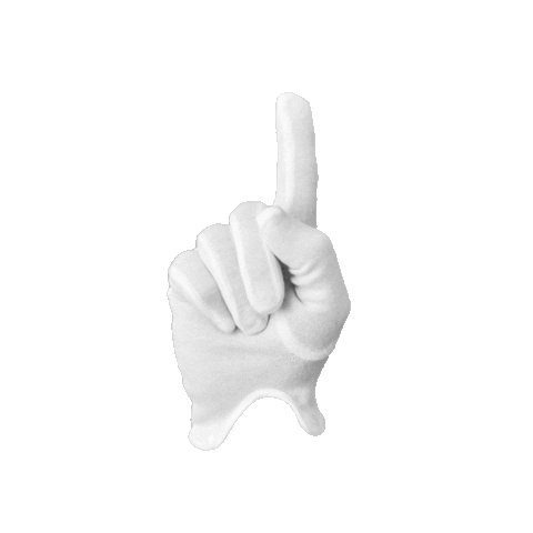 HocusUndPocus look hand tap tap here Sticker