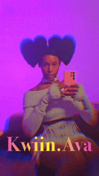 KwiinAva afro ava afro puffs afro art GIF
