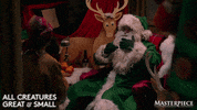 Waving Merry Christmas GIF by MASTERPIECE | PBS
