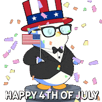 United States Party Sticker by Pudgy Penguins