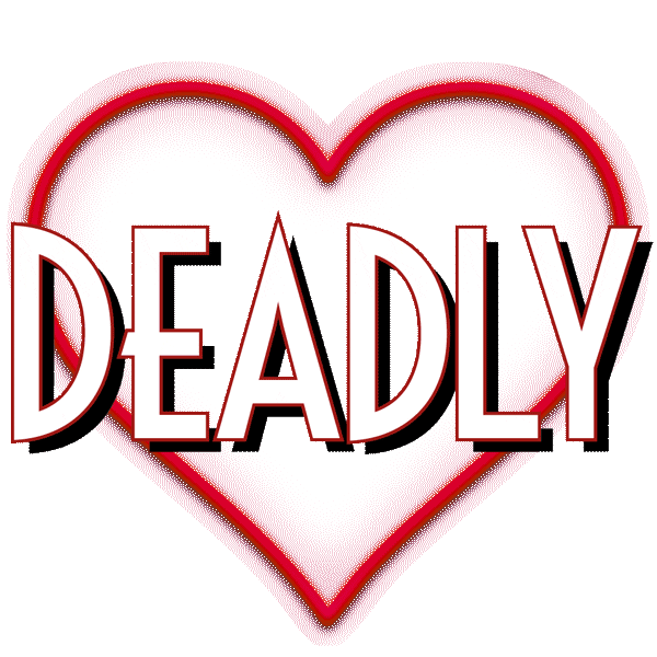 heart love Sticker by Deadly is the Female Ltd
