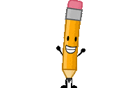silly pencil STICKER