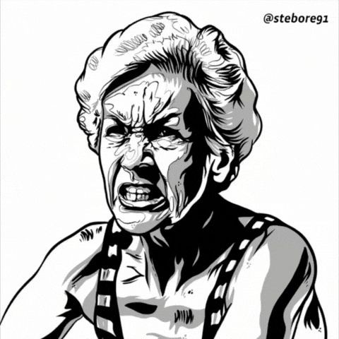 Angry Old Lady GIF