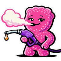 honeygrove candy gas sour sourpatch Sticker