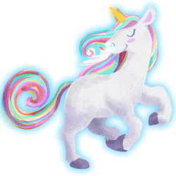 Familify giphyupload unicorn bedtime oso Sticker