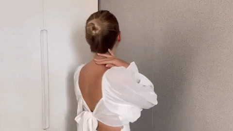 StylonicWigs giphyupload messy hair bun scrunchie GIF