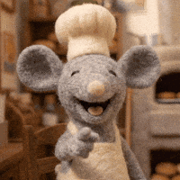Pointing Bakery GIF