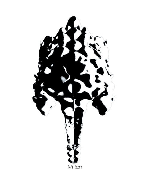 Black And White 3D Sticker by Miron