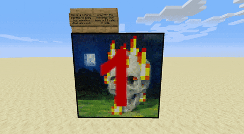 nami0ccc giphyupload paintings in minecraft GIF