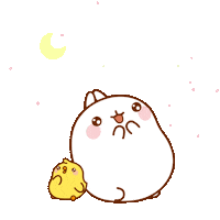 Night Sky Sticker by Molang