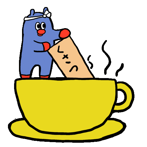 カフェ Sticker by Gunmaunofficial