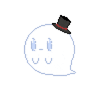 mellowsupreme pixel halloween ghost pixel art Sticker