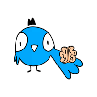 Drawing Bird Sticker