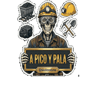 Skull Trabajo Sticker