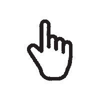 luchoegonzalez hand click pointer cursor Sticker