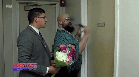 Knock Knock GIF by United Wrestling Network