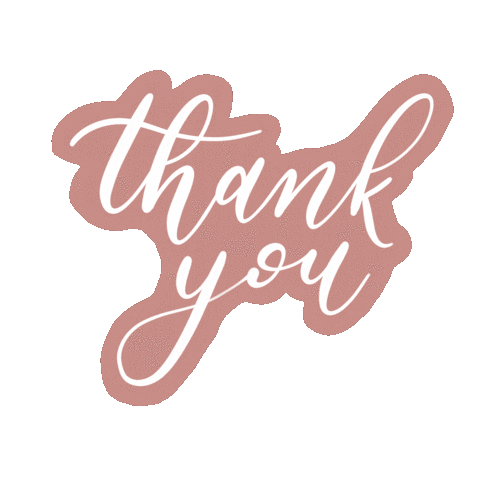Cottagecalligraphy giphyupload thanks thankyou calligraphy Sticker