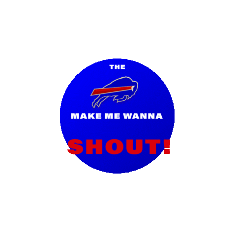 Shouting Josh Allen Sticker by Buffalo Bills