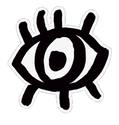 bragwa eye blink visions eye blink Sticker