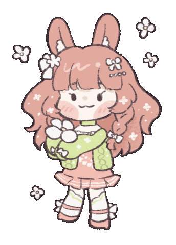 Flower Chibi Sticker