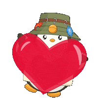 Happy Love You Sticker by Pudgy Penguins