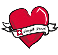 Valentines Beating Heart Sticker by Knight Frank Ireland