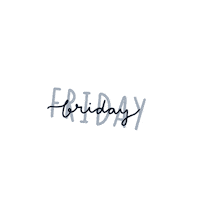 Days Of The Week Friday Sticker by Bruna Valeria