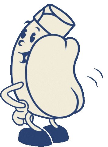 Hot Dog Booty Sticker by El Chunky