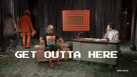 kraft punk eric andre get outta here GIF