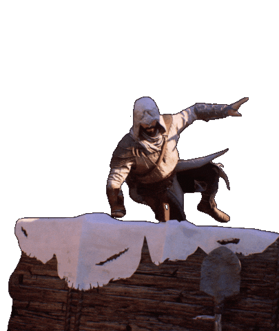 Jumping Lets Go Sticker by Assassin's Creed