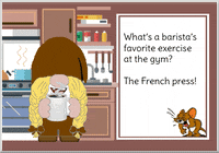 Gnome Coffee Addict GIF