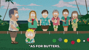 butters stotch field GIF by South Park 