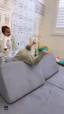 Little Girl Discovers Joy of Flipping Over and Is Loving Every Second
