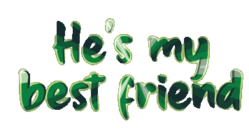 Glow Best Friend Sticker by OpticalArtInc.