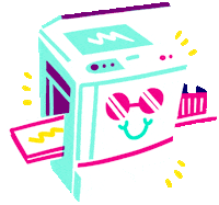 msjordankay ink bulldog clip screen Sticker