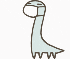 KSasara6 cute dinosaurs マスク 風邪 GIF