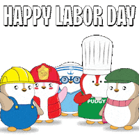 Labor Day Work Sticker by Pudgy Penguins
