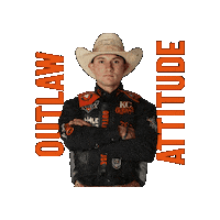 kcoutlawspbr outlaw kco pbrteams allgritnoquit Sticker