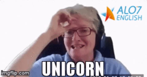 unicorn total physical response GIF by ALO7.com