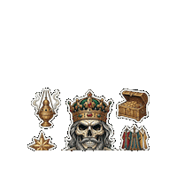 Reyes Magos Skull Sticker