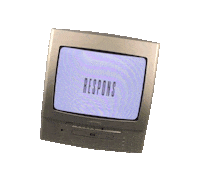 respons tv vhs old tv jack daniels Sticker