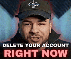 Delete Your Account GIF
