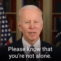 Please know that you're not alone.