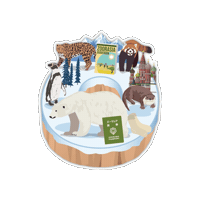 Polar Bear シロクマ Sticker by よこはま動物園ズーラシア