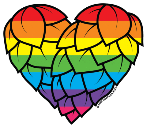 Heart Rainbow Sticker by Craft Graphics