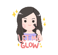 KayCollection girl makeup glitter glow Sticker